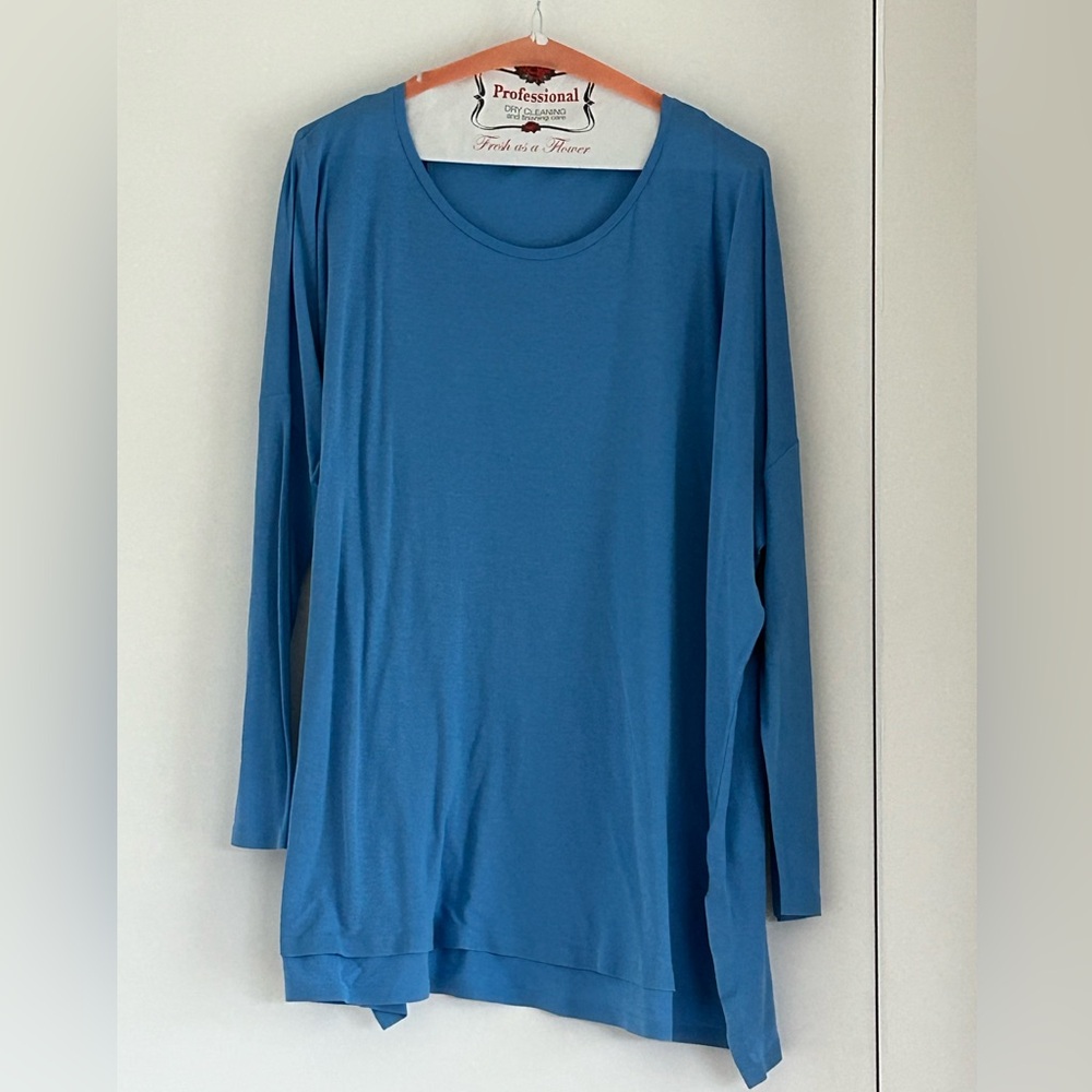 COS Teal Long Sleeve Top